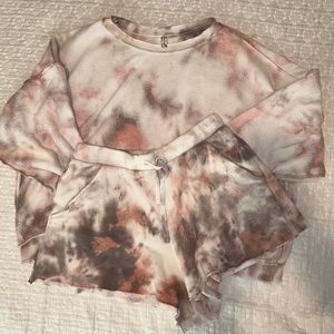 Free people tie-dye lounge set